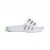 ADIDAS ADILETTE AQUA K     FTWWHT/SILVMT/FTWWHT