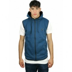 MAGNETIC NORTH MENS SLEEVELESS ZIPPER HOODIE
