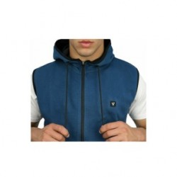 MAGNETIC NORTH MENS SLEEVELESS ZIPPER HOODIE