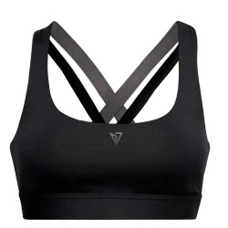 MAGNETIC NORTH Women's Support Sports Bra BLACK