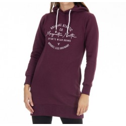 MAGNETIC NORTH WOMENS SWEAT DRESS BORDEAUX