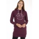 MAGNETIC NORTH WOMENS SWEAT DRESS BORDEAUX