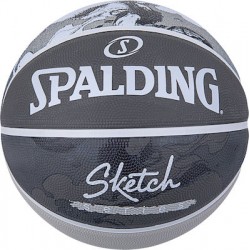 SPALDING Sketch Jump Sz7 Rubber Basketball