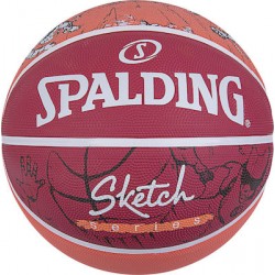 SPALDING Sketch Dribble Sz7 Rubber Basketball