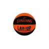 SPALDING LAY UP ORANGE BLACK SZ7 RUBBER BASKETBALL